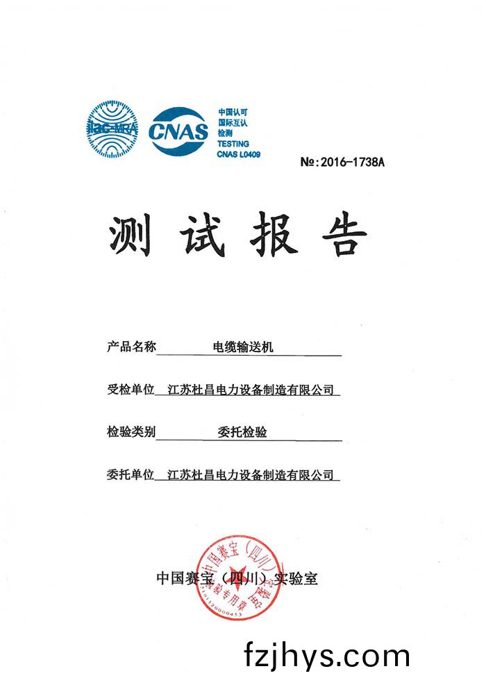 檢測(ce)報告(gao)