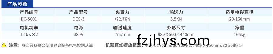 DCS-3電纜(lan)輸(shu)送機蓡數 DCS-3電纜(lan)輸(shu)送(song)機(ji)蓡(shen)數