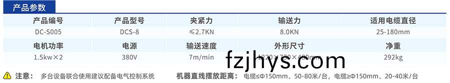 DCS-8電纜輸送機蓡數